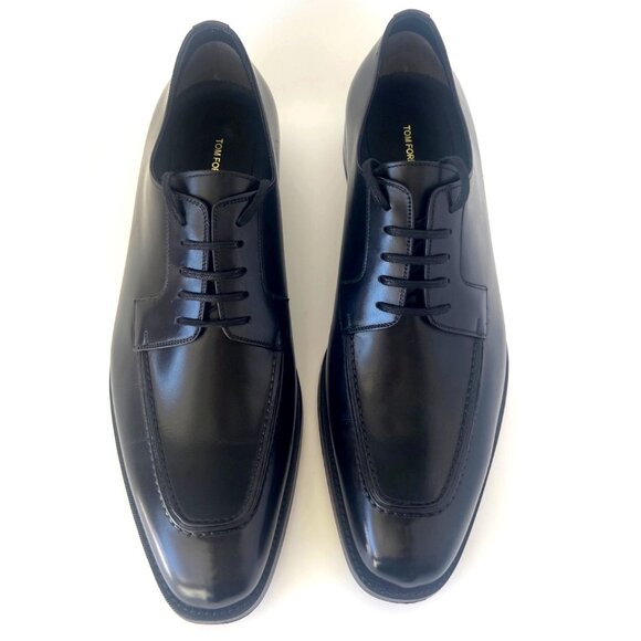 Tom Ford Leather Bos Taurus Men Shoes Formal Dress Shoes Size US12 - Picture 3 of 15